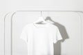 Camiseta cuello redondo slim fit blanca para hombre - Velora